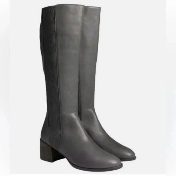 NEW Eileen Fisher Destry Leather Knee-High Boot size 7 - Picture 1 of 10